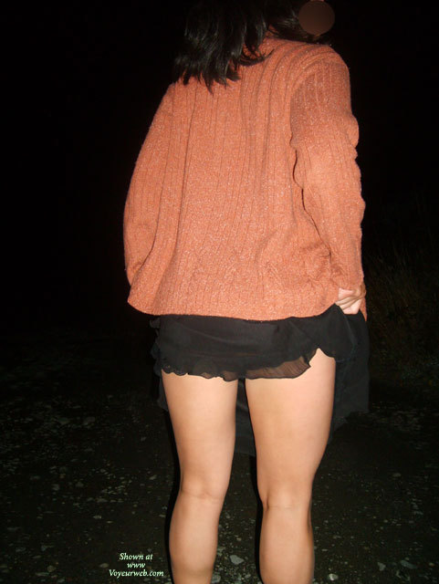 Pic #1 Chilean Wife Outside At Night