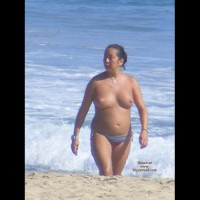 Pic #1 Another Curvy Topless Babe At The Nude Beach