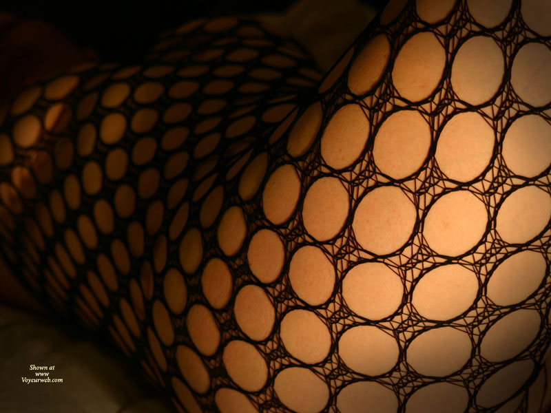 Pic #1 Wife in Lingerie, LI Fishnet Night