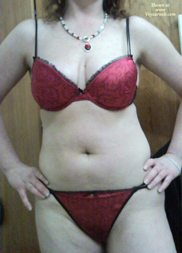 Pic #1 Ex-Girlfriend in Lingerie LI Rascal In Red Lingerie