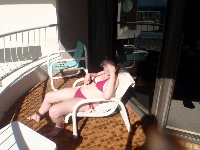 Pic #1 Wife in Swimwear:&nbsp;Sexy On Balcony