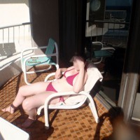 Pic #1 Wife in Swimwear:&nbsp;Sexy On Balcony