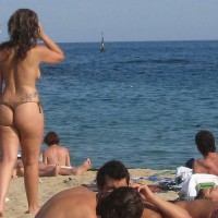 Pic #1 Beach Voyeur:&nbsp;What A Thong!