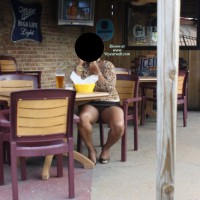 Amateur upskirt:&nbsp;*UM Beer Garden