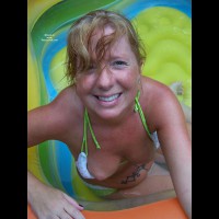 Pic #1 Topless Wife:&nbsp;Mid Atlantic Wife Playing In Baby Pool