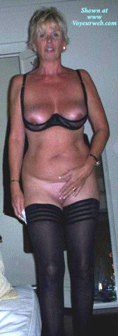 Pic #1 Amateur in Lingerie Black Stockings