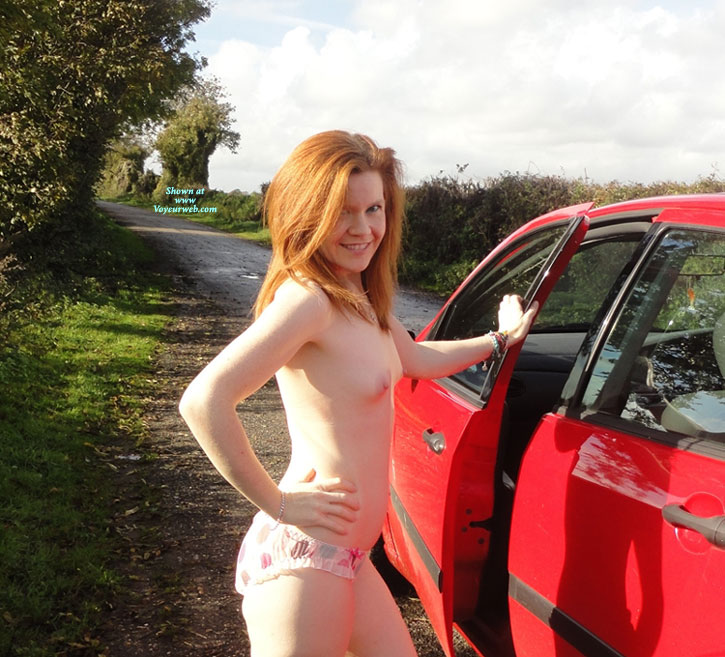 Pic #1 Nude Me:&nbsp;Panties By The Car