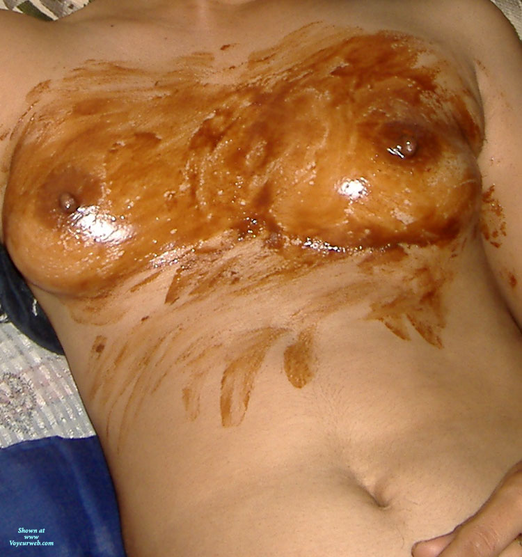 Pic #1 Topless Amateur Natural Chocolate Boobs