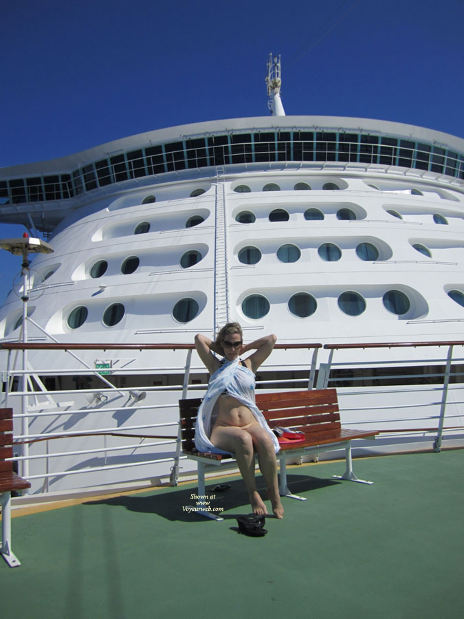 Pic #1 Naked In Front Of Cruise Ship's Bridge