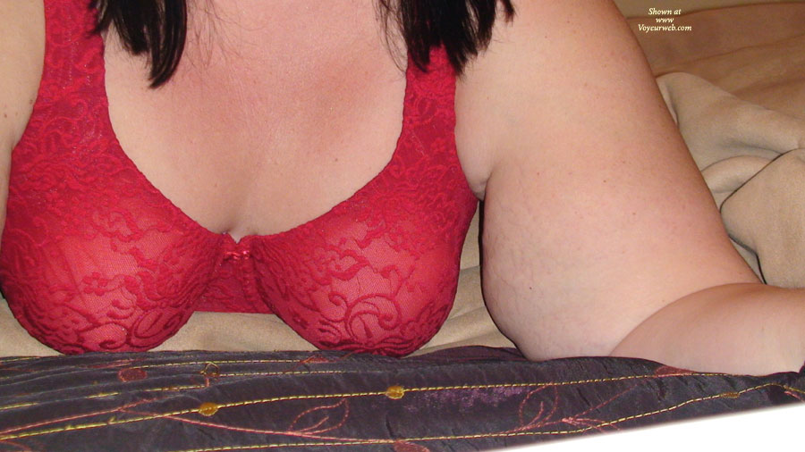 Pic #1 Teasing Hubby With Cleavage Around The House