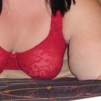 Teasing Hubby With Cleavage Around The House