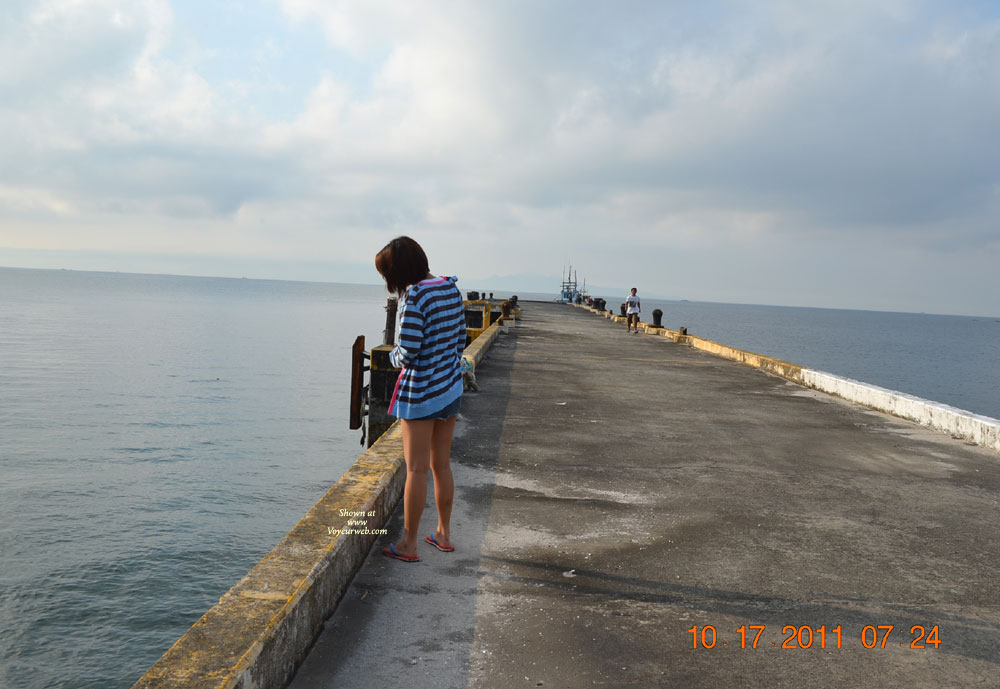 Pic #1 Short Skirt By The Dock