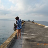 Short Skirt By The Dock