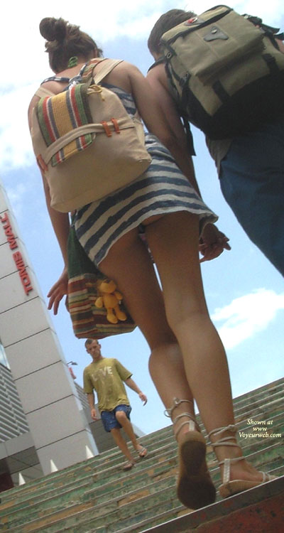 Pic #1 Short Skirts On Streets