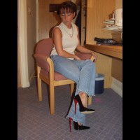 Pic #1 Milf In Jeans and Pantyhose 1