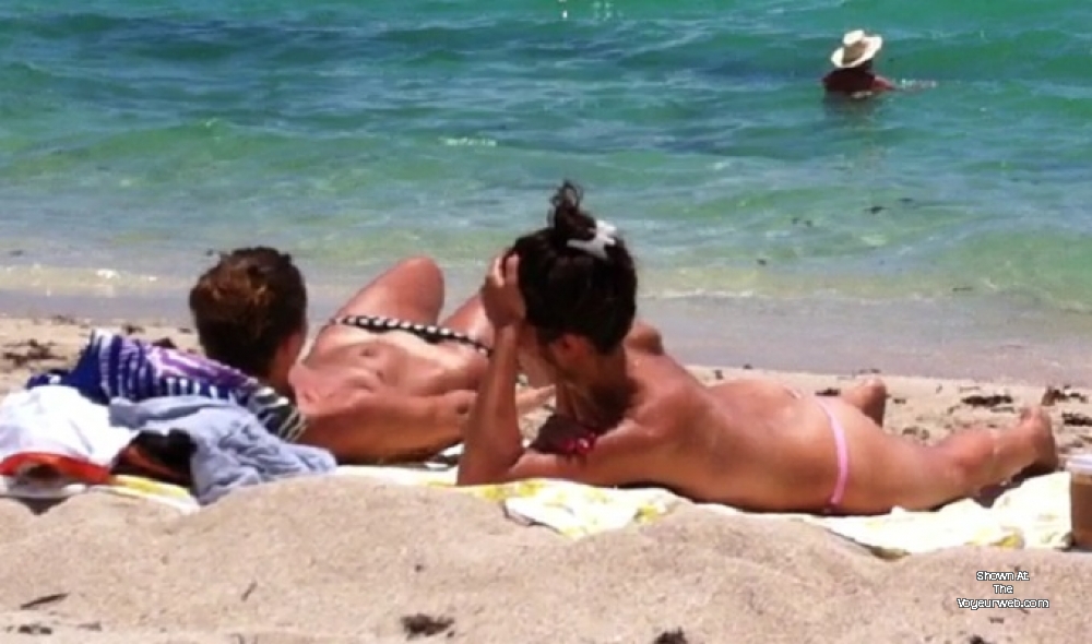 Pic #1 Summer Time At The Beach - Beach, Big Tits, Bikini Voyeur, Blonde, Brunette, Public Place, Shaved