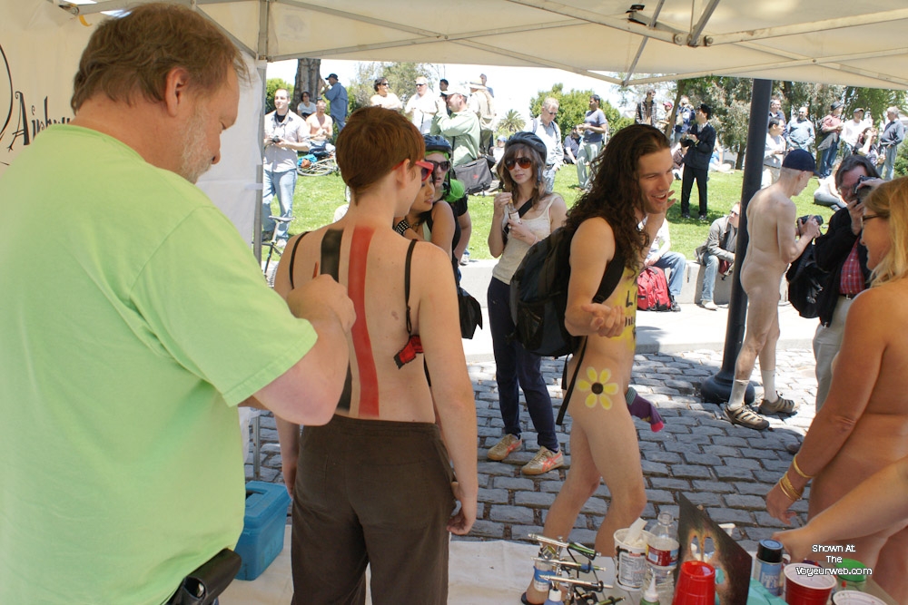 Pic #1 WNBR in San Francisco 6 (Green Hand - No Bush)