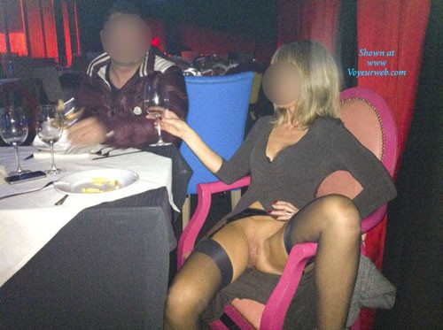 Pic #1 At The Restaurant - Public Exhibitionist, Public Place