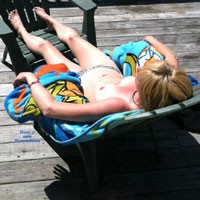 Pic #1 Sunbathing - Small Tits