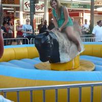 Pic #1 Girl on a Bull - Public Place