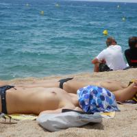 Topless at Lloret de Mar - Beach