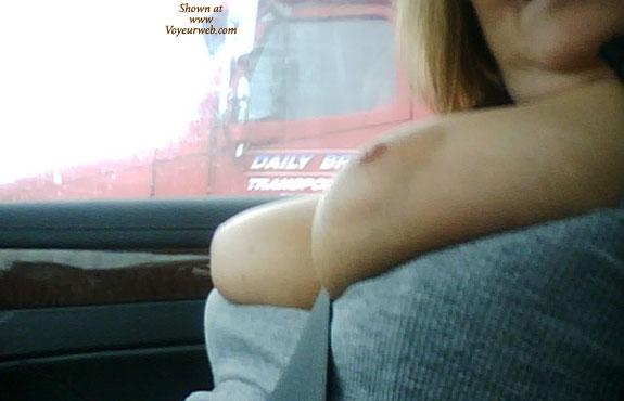 Pic #1 Flashing Truckers - Big Tits, Public Exhibitionist