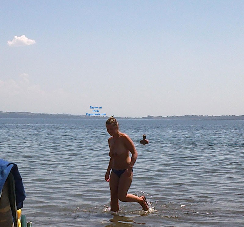 Pic #1 Topless at The Lake - Beach