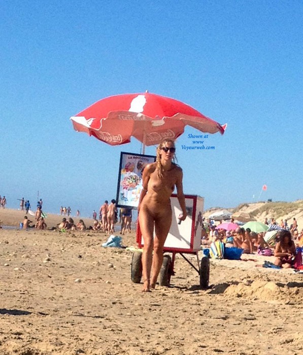 Pic #1 Ice Cream Merchant on Naturists Beach - Beach