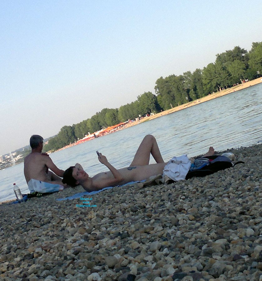 Pic #1 Young Nudist Couple - Beach