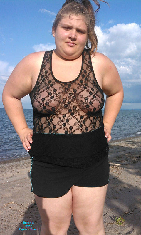 Pic #1 Shay On a Walk - Beach, Big Tits, Wife/wives