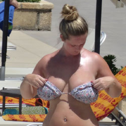 Curvy Blonde As Requested - Big Tits, Bikini Voyeur