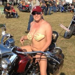 Bike Rally - Big Tits, Public Place