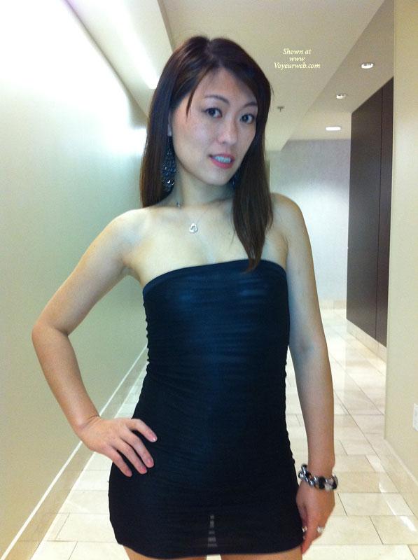 Pic #1 Sheer Dress - Brunette, Dressed, See Through