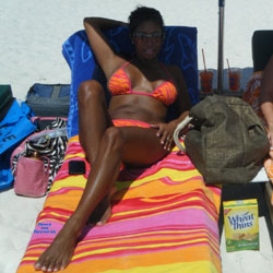 Pic #1 Legs - Beach, Bikini Voyeur, Ebony