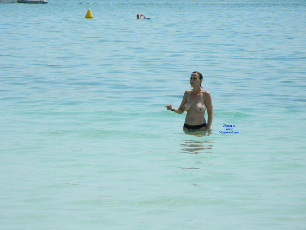 Pic #1 First Time MILF Topless - Beach