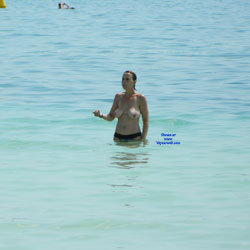 Pic #1 First Time MILF Topless - Beach