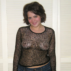 Black Fishnet - Brunette, See Through