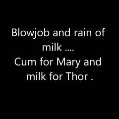 Cum For Mary And Milk For Thor - Big Tits, Brunette, Cumshot