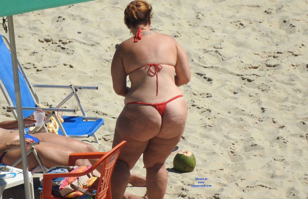 Pic #1 Fat Asses From Brazil - Beach, Big Ass