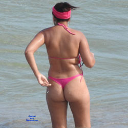 Pink Bikini From Brazil - Beach, Bikini Voyeur