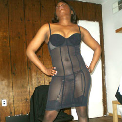 Pic #1 Black Lingerie - Ebony, High Heels Amateurs, Lingerie, See Through