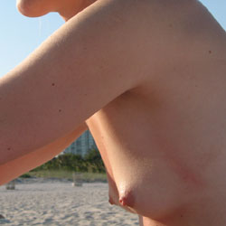 Pic #1 Fun At The Beach - Outdoors, Small Tits