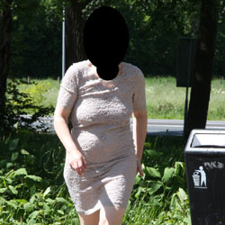 Wearing A See Through Dress On A Beautiful Summer's Day - See Through, Dressed, Wife/wives