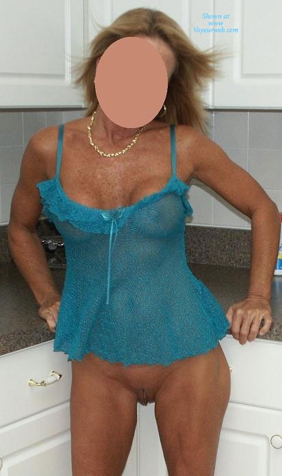 Pic #1 Wife in Short Green Nightie - Lingerie, Wife/wives