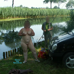 Pic #1 A Lonely Fisherman - Bbw, Big Tits, Outdoors, Wife/wives