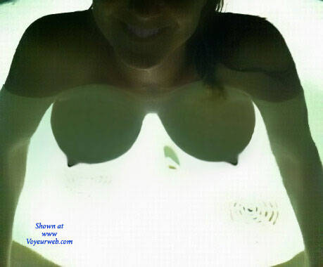 Pic #1 Big Tits In The Hot Tub - Big Tits, Outdoors, Wife/wives, Firm Ass