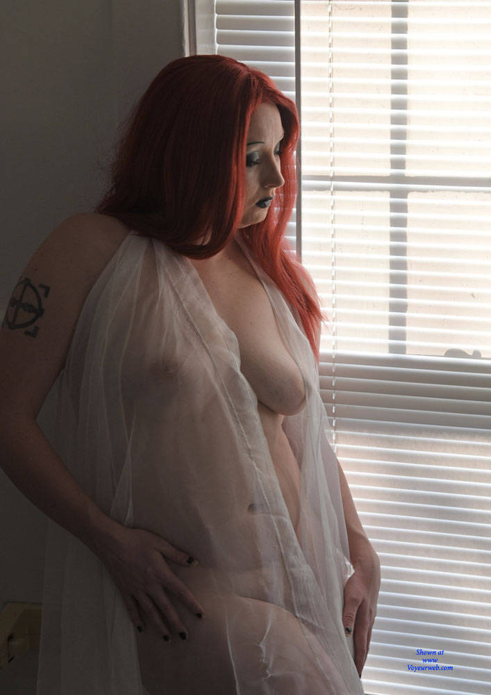 Pic #1 Playful Before Bath Time! - Big Tits, Redhead, See Through