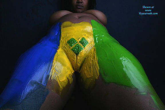 Pic #1 Artistic Flags And Paint - Nude Girls, Big Tits, Ebony