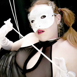 Masked Little French Redhead With Rope - Redhead, Amateur