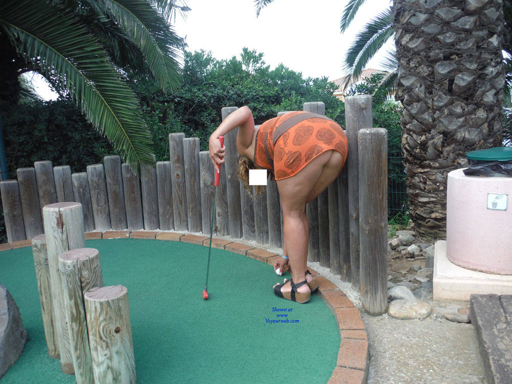 Pic #1 Mini Golf - Pantieless Girls, Outdoors, Amateur